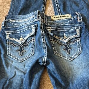 Rock revival denim boot cut bling May jeans